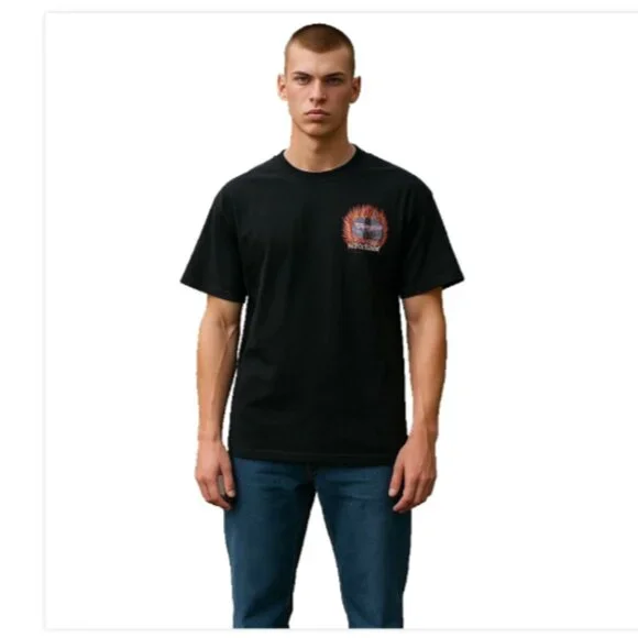 Biker T-Shirt Men’s Large New Orleans LA 2003 Motorcycle Rally Music Fest - Picture 4 of 13